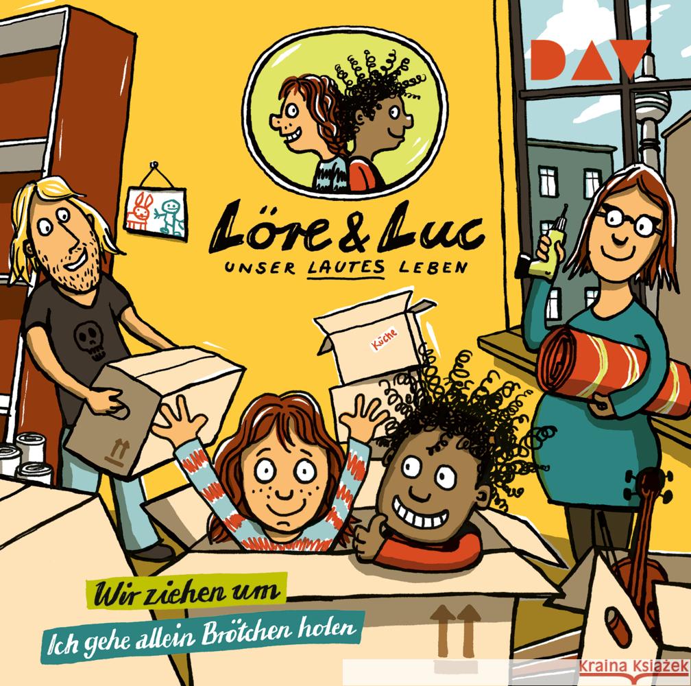 Löre & Luc - Unser lautes Leben (1). Folge 1: Wir ziehen um / Folge 2: Ich gehe allein Brötchen holen, 1 Audio-CD Alten, Jenny, Below, Leonie, Disselhoff, Johannes 9783742422873 Der Audio Verlag, DAV - książka