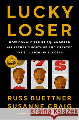 Lucky Loser: How Donald Trump Squandered His Father's Fortune and Created the Illusion of Success Russ Buettner Susanne Craig 9780593949252 Random House Large Print Publishing - książka