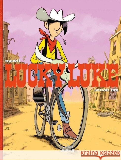 Lucky Luke sattelt um, Vorzugsausgabe Mawil 9783770440610 Ehapa Comic Collection - książka