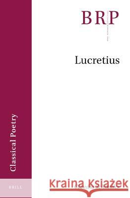 Lucretius Claudia Schindler 9789004539037 Brill - książka