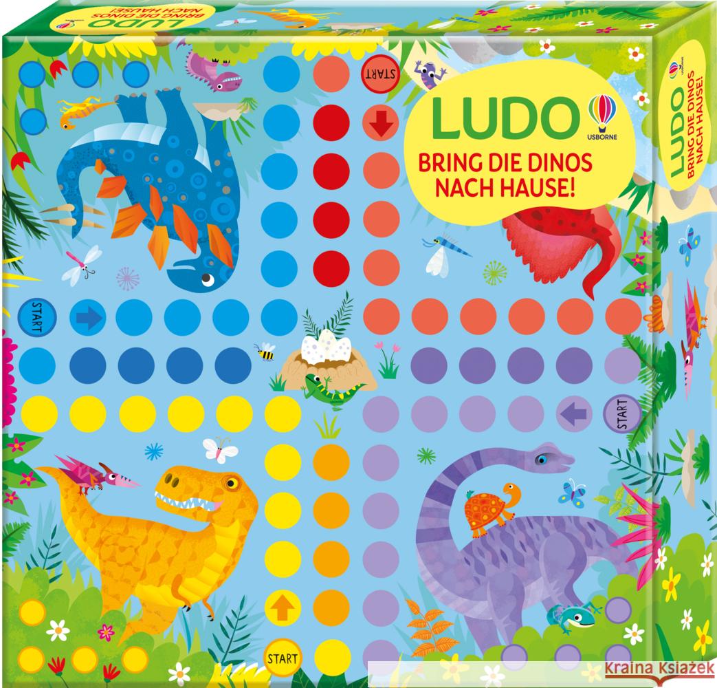 LUDO - Bring die Dinos nach Hause! Robson, Kirsteen 9781789418736 Usborne Verlag - książka