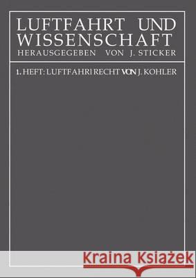 Luftfahrtrecht Na Kohler 9783709195802 Springer - książka