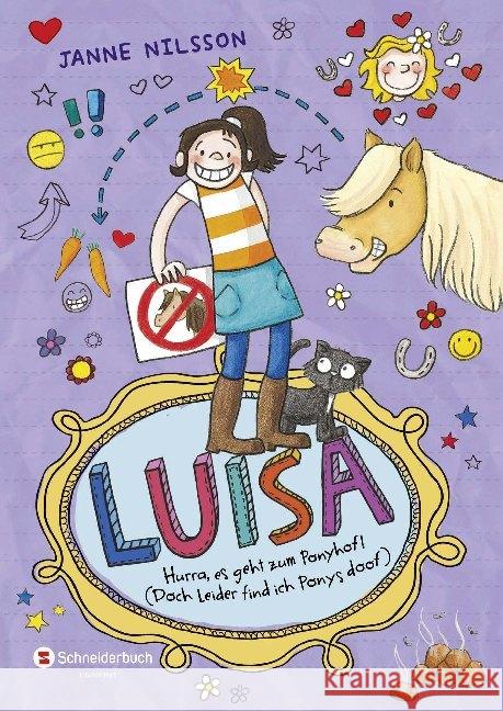 Luisa - Hurra, es geht zum Ponyhof! (Doch leider find ich Ponys doof) Nilsson, Janne 9783505135040 Egmont SchneiderBuch - książka