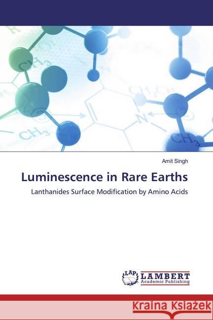 Luminescence in Rare Earths : Lanthanides Surface Modification by Amino Acids Singh, Amit 9786200567710 LAP Lambert Academic Publishing - książka