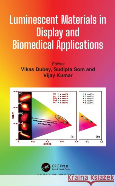 Luminescent Materials in Display and Biomedical Applications Vikas Dubey Sudipta Som Vijay Kumar 9780367541170 CRC Press - książka