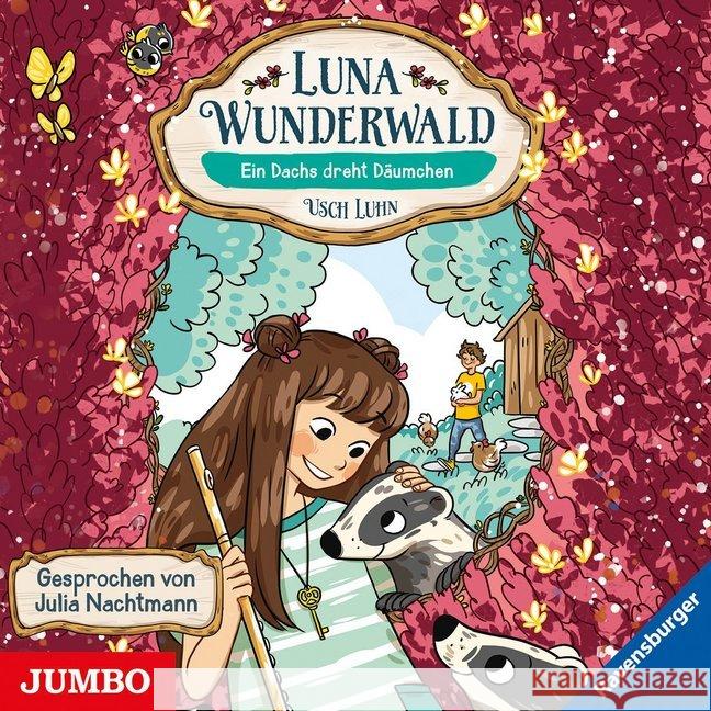 Luna Wunderwald - Ein Dachs dreht Däumchen, Audio-CD : CD Standard Audio Format, Lesung Luhn, Usch 9783833741210 Jumbo Neue Medien - książka