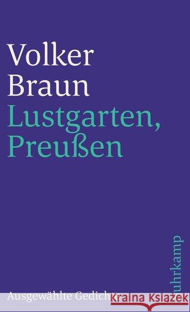 Lustgarten, Preußen Braun, Volker 9783518396247 Suhrkamp - książka