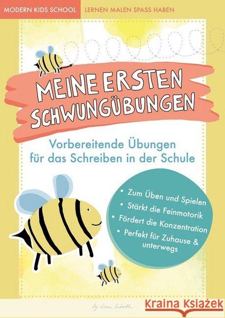 Lustige Schwungübungen : Vorbereitende Übungen für das Schreiben lernen für Kinder in der Schule Wirth, Lisa 9783964438577 Nova MD - książka