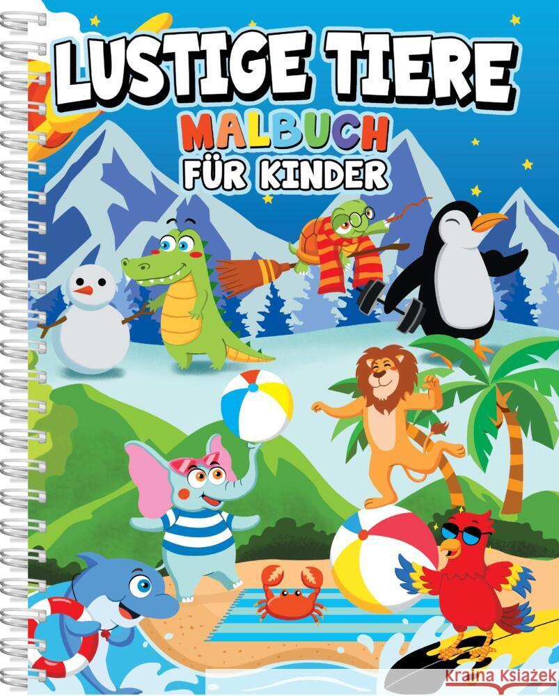 Lustige Tiere Malbuch  9783689050733 Topulo-Verlag - książka