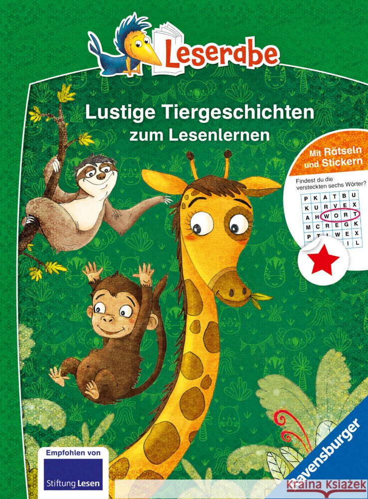 Lustige Tiergeschichten zum Lesenlernen - Leserabe ab 1. Klasse - Erstlesebuch für Kinder ab 6 Jahren Mai, Manfred, Nahrgang, Frauke 9783473463589 Ravensburger Verlag - książka