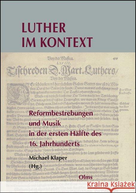 Luther im Kontext  9783487311807 Olms - książka