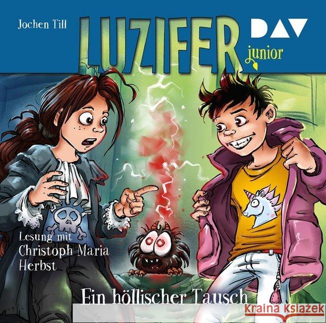 Luzifer junior - Ein höllischer Tausch, 2 Audio-CDs : Lesung mit Christoph Maria Herbst (2 CDs), Lesung. CD Standard Audio Format Till, Jochen 9783742409553 Der Audio Verlag, DAV - książka