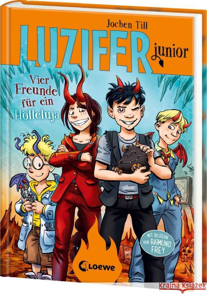Luzifer junior (Band 17) - Vier Freunde für ein Hölleluja Till, Jochen 9783743219212 Loewe - książka