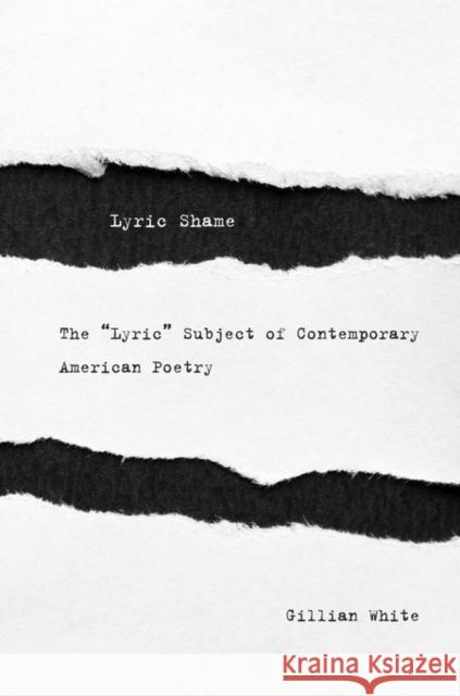 Lyric Shame White 9780674734395 John Wiley & Sons - książka