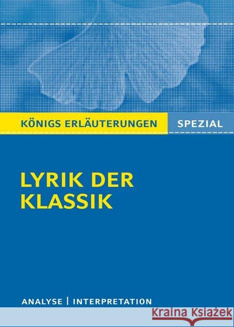 Lyrik der Klassik : Interpretationen zu wichtigen Gedichten der Epoche  9783804430372 Bange - książka