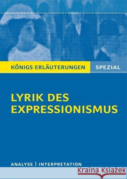 Lyrik des Expressionismus : Textanalyse und Interpretation zu 13 wichtigen Werken der Epoche  9783804430334 Bange - książka