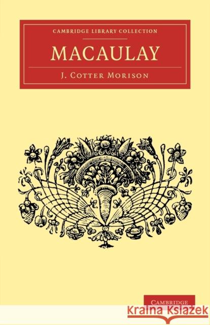 Macaulay J. Cotter Morison 9781108034531 Cambridge University Press - książka