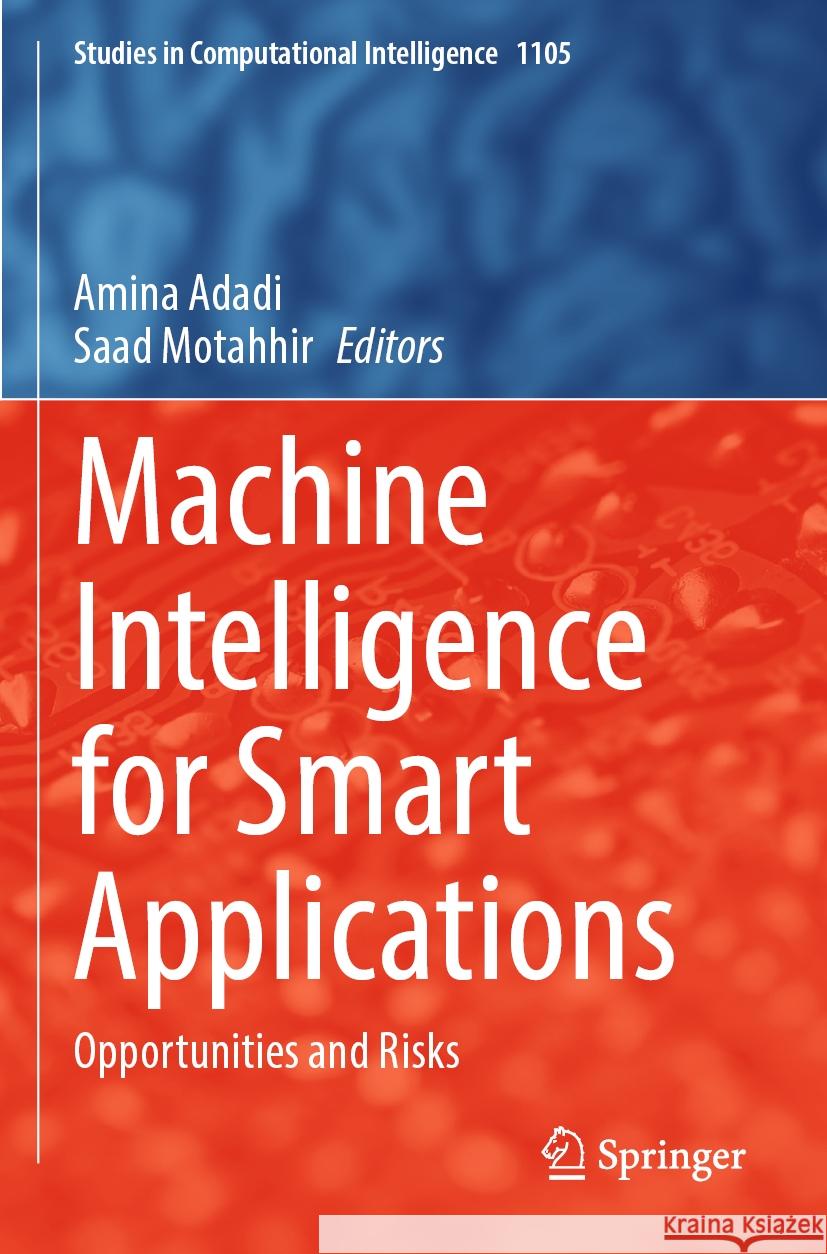 Machine Intelligence for Smart Applications  9783031374562 Springer Nature Switzerland - książka