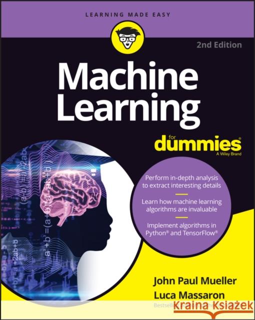 Machine Learning For Dummies  9781119724018 John Wiley & Sons Inc - książka