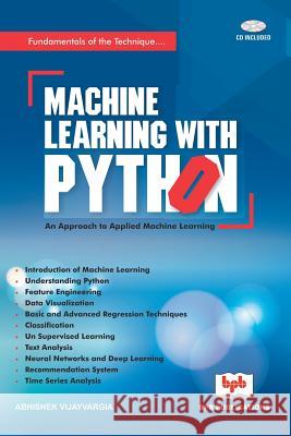 Machine Learning with Python Abhishek Vijayvargia                     Na 9789386551931 Bpb Publication - książka