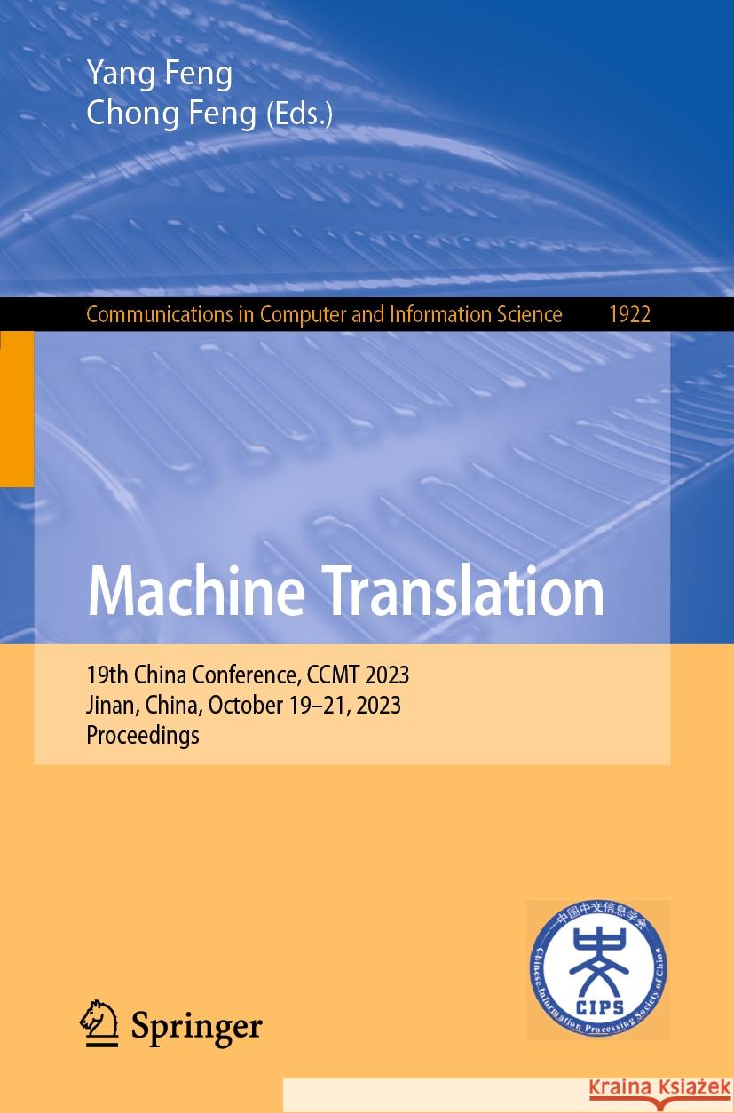 Machine Translation  9789819978939 Springer Nature Singapore - książka