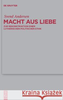 Macht aus Liebe Svend Andersen 9783110216295 De Gruyter - książka