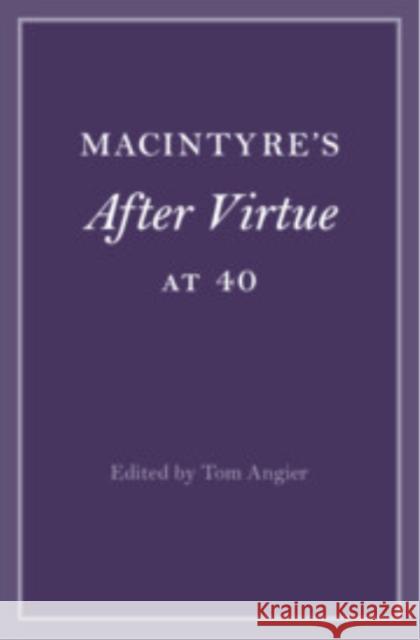 MacIntyre's After Virtue at 40  9781009074759 Cambridge University Press - książka