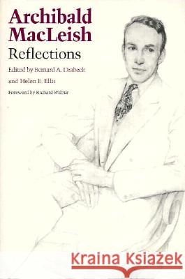 MacLeish/Reflections Bernard A. Drabeck Helen E. Ellis Richard Wilbur 9780870236235 University of Massachusetts Press - książka