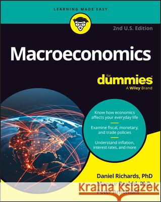 Macroeconomics for Dummies, U.S. Edition Dan Richards Manzur Rashid Peter Antonioni 9781394412280 For Dummies - książka
