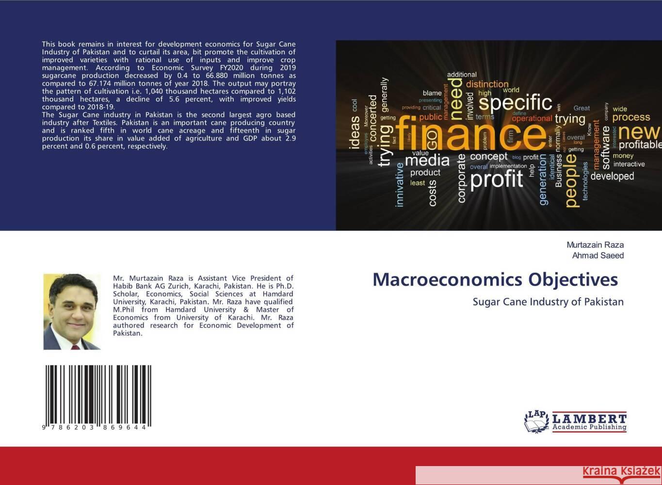 Macroeconomics Objectives Raza, Murtazain, Saeed, Ahmad 9786203869644 LAP Lambert Academic Publishing - książka