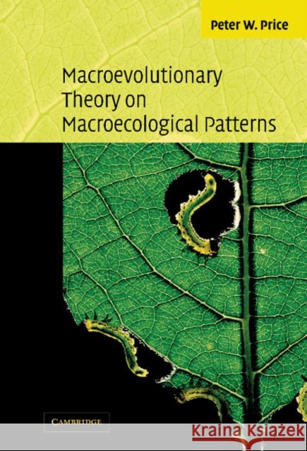 Macroevolutionary Theory on Macroecological Patterns Peter W. Price 9780521817127 CAMBRIDGE UNIVERSITY PRESS - książka