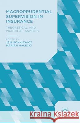 Macroprudential Supervision in Insurance: Theoretical and Practical Aspects Monkiewicz, J. 9781349494170 Palgrave Macmillan - książka