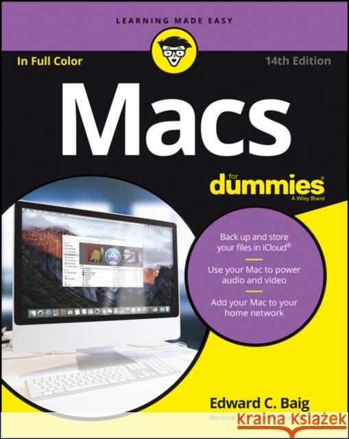 Macs for Dummies Baig, Edward C. 9781119239611 John Wiley & Sons - książka