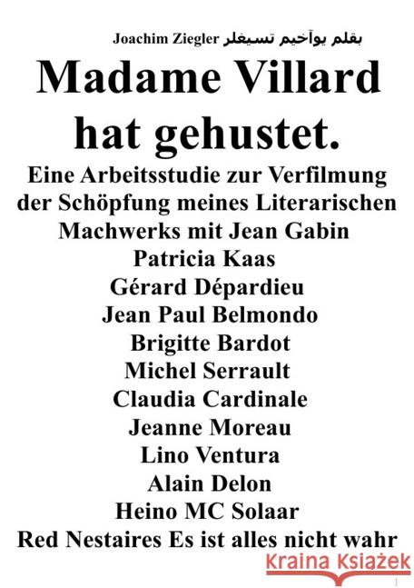 Madame Villard hat gehustet Ziegler, Joachim 9783746704197 epubli - książka