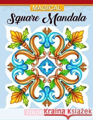 Magic Square Mandala Coloring Book: Adults Coloring Book Tiny Cactus Publishing 9781975980351 Createspace Independent Publishing Platform - książka