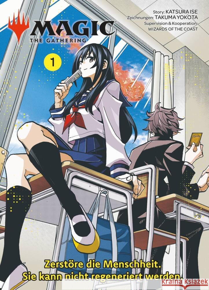 Magic: The Gathering - Zerstöre die Menschheit. Sie kann nicht regeneriert werden. 01 Ise, Katsura, Yokota, Takuma 9783741636998 Panini Manga und Comic - książka