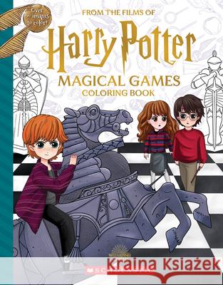 Magical Games Colouring Book Cala Spinner 9781338890600 Scholastic US - książka