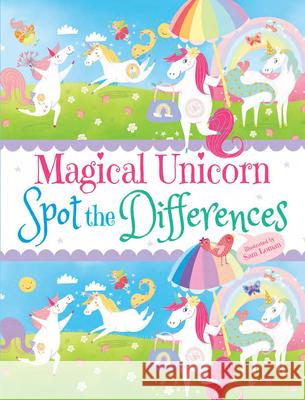 Magical Unicorn Spot the Differences Sam Loman 9780486832296 Dover Publications - książka