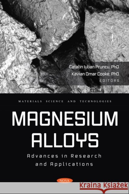 Magnesium Alloys  9781685079758 Nova Science Publishers Inc - książka