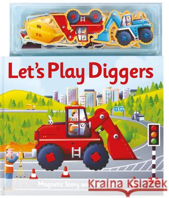 Magnetic Let's Play Diggers Alfie Clover 9781787009721 Imagine That Publishing Ltd - książka