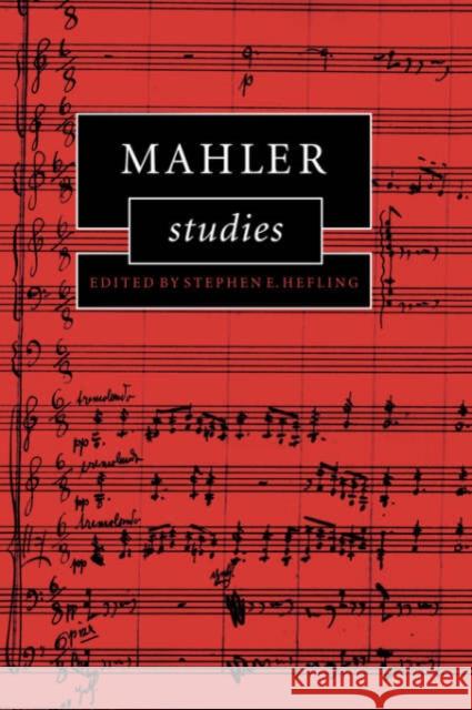 Mahler Studies Stephen E. Hefling 9780521033176 Cambridge University Press - książka