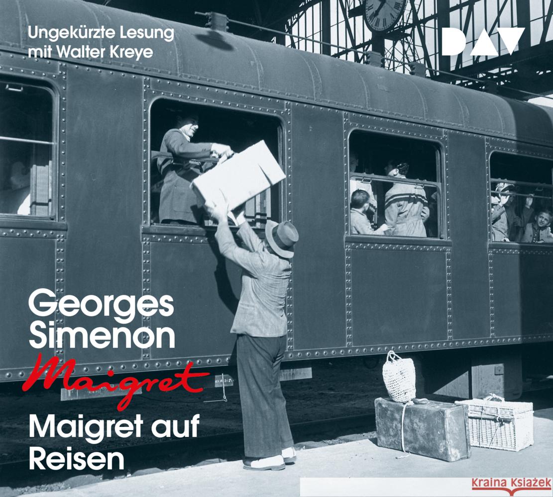 Maigret auf Reisen, 4 Audio-CD Simenon, Georges 9783742417428 Der Audio Verlag, DAV - książka