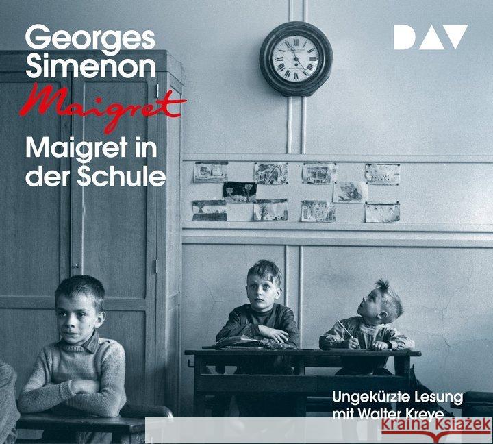 Maigret in der Schule, 4 Audio-CD : 44. Fall. Ungekürzte Lesung mit Walter Kreye (4 CDs), Lesung. CD Standard Audio Format Simenon, Georges 9783742414168 Der Audio Verlag, DAV - książka