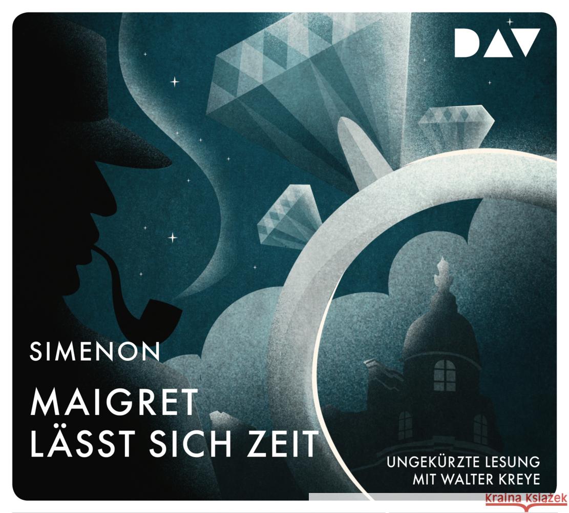 Maigret lässt sich Zeit, 4 Audio-CD Simenon, Georges 9783742417367 Der Audio Verlag, DAV - książka