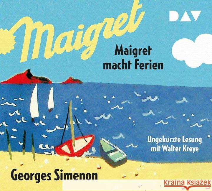 Maigret macht Ferien, 5 Audio-CDs : Ungekürzte Lesung mit Walter Kreye. CD Standard Audio Format Simenon, Georges 9783742412362 Der Audio Verlag, DAV - książka