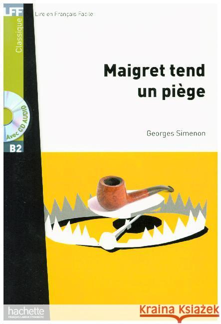 Maigret tend un piège, m. Audio-CD : Lektüre. Niveau B2 Simenon, Georges 9783192933073 Hueber - książka