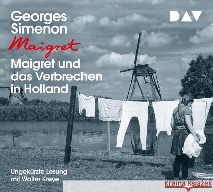 Maigret und das Verbrechen in Holland, 4 Audio-CDs : Ungekürzte Lesung mit Walter Kreye. CD Standard Audio Format Simenon, Georges 9783742412348 Der Audio Verlag, DAV - książka