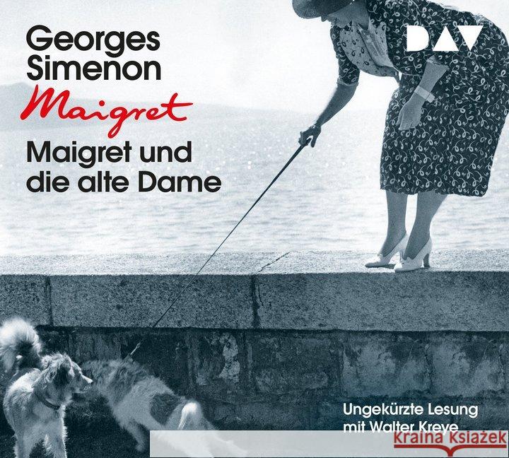 Maigret und die alte Dame, 4 Audio-CD : 33. Fall. Ungekürzte Lesung mit Walter Kreye (4 CDs), Lesung. CD Standard Audio Format Simenon, Georges 9783742414106 Der Audio Verlag, DAV - książka