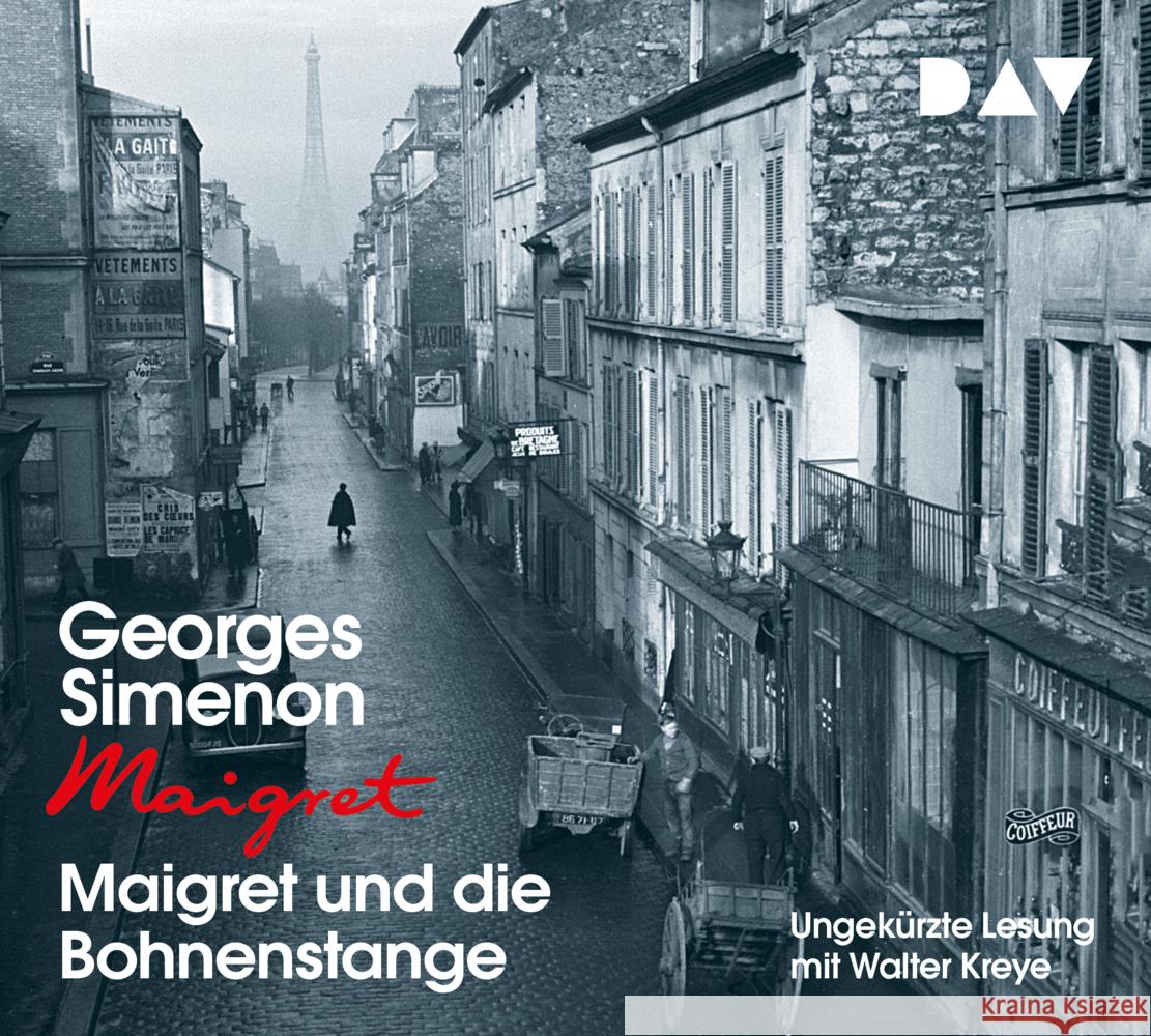 Maigret und die Bohnenstange, 4 Audio-CD Simenon, Georges 9783742417220 Der Audio Verlag, DAV - książka