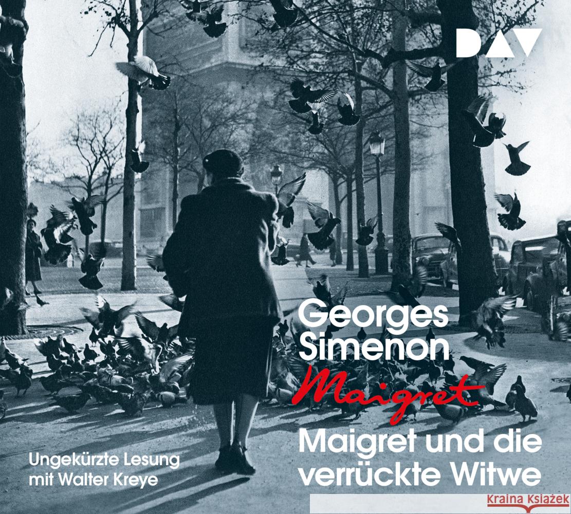 Maigret und die verrückte Witwe, 4 Audio-CD Simenon, Georges 9783742417268 Der Audio Verlag, DAV - książka